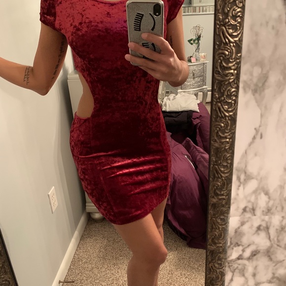 Somedays Lovin’ Velvet Cutout Dress - Picture 9 of 12